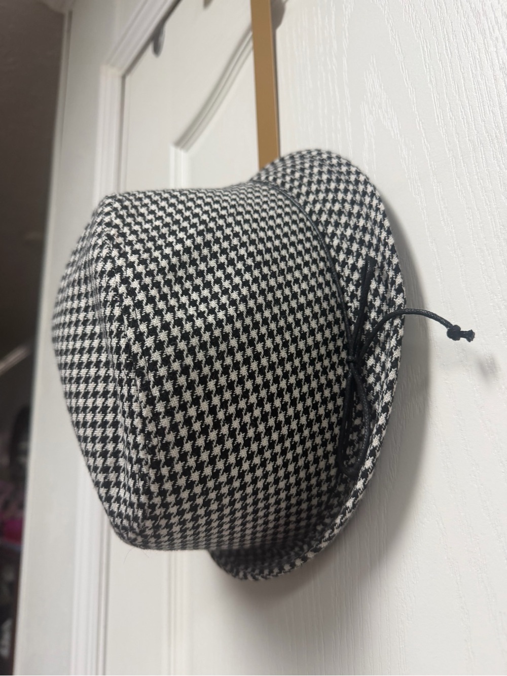 San Diego Hat Company Black & White Houndstooth Fedora